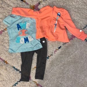 3 piece Champion Baby Girls Matching Set 18M